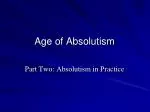 Age of Absolutism - slide 1