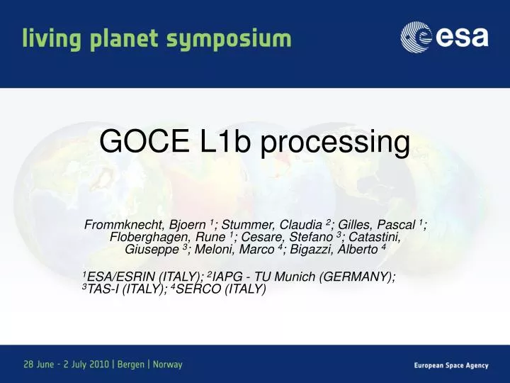 goce l1b processing