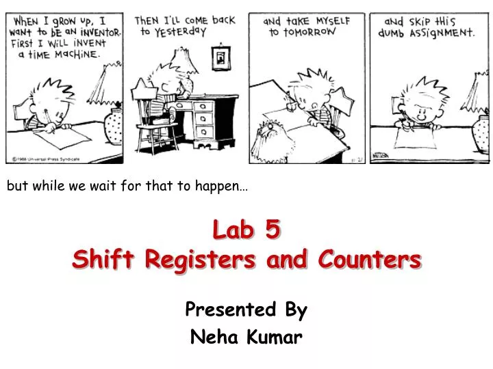 lab 5 shift registers and counters