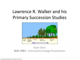 Lawrence R. Walker and his Primary S uccession Studies