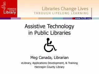 Assistive Technology in Public Libraries
