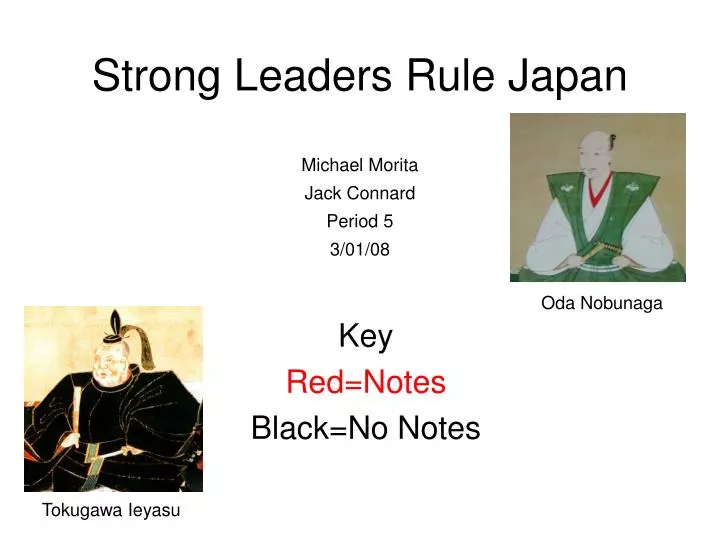 strong leaders rule japan