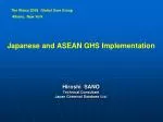 Japan e se and ASEAN GHS I mplementation