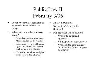 Public Law II February 3/06