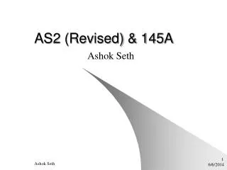 AS2 (Revised) &amp; 145A