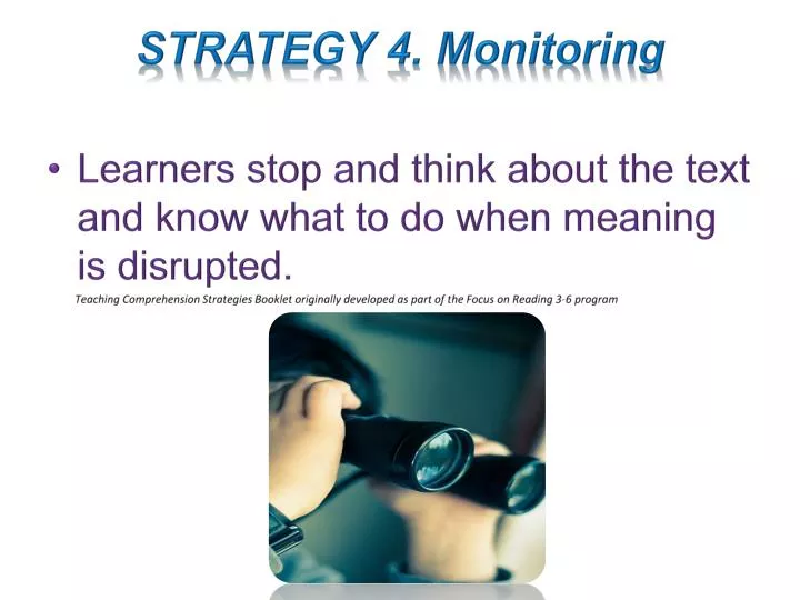 strategy 4 monitoring