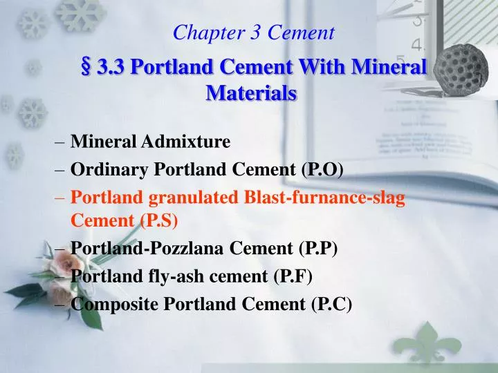 chapter 3 cement