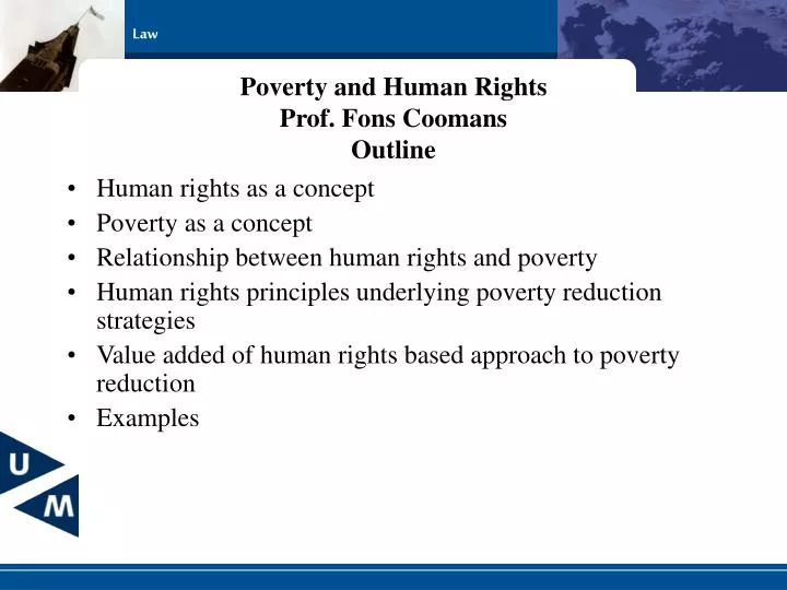 poverty and human rights prof fons coomans outline