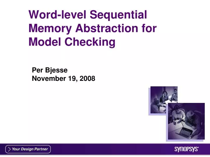 word level sequential memory abstraction for model checking