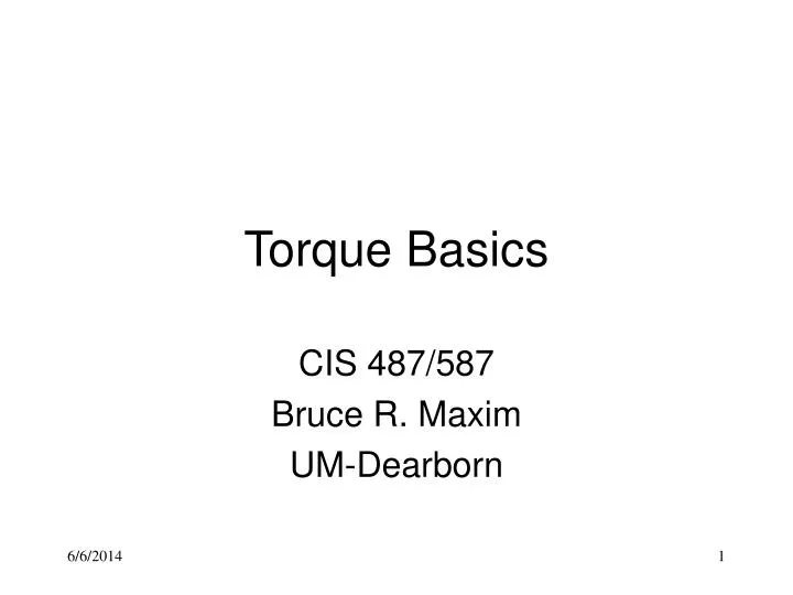 torque basics