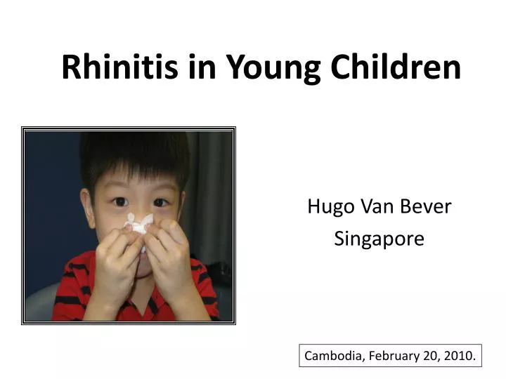 rhinitis in young children