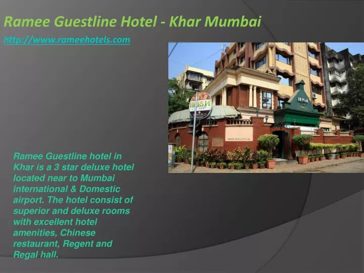 ramee guestline hotel khar mumbai http www rameehotels com