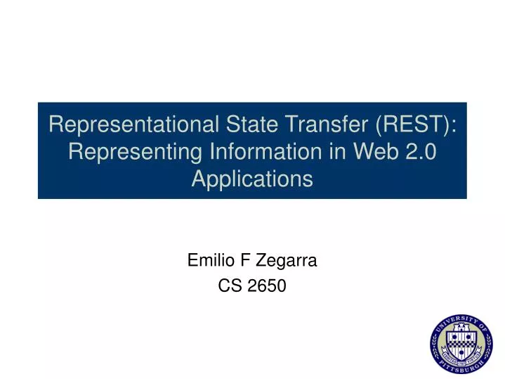 representational state transfer rest representing information in web 2 0 applications