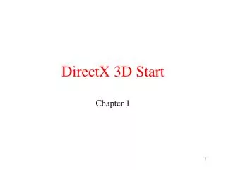 DirectX 3D Start