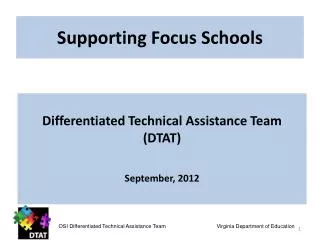 Supporting Focus Schools