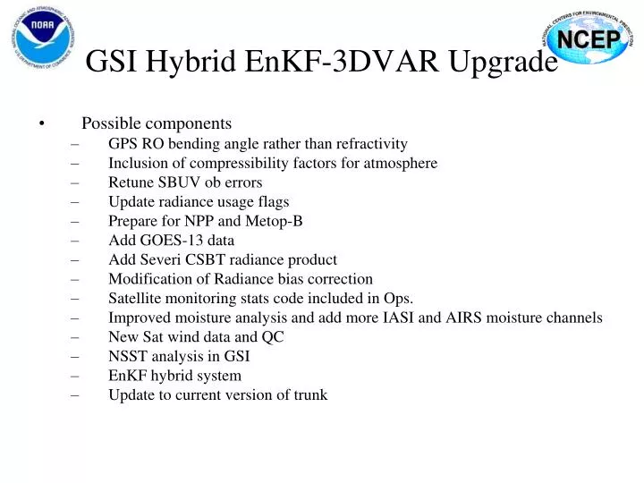 gsi hybrid enkf 3dvar upgrade