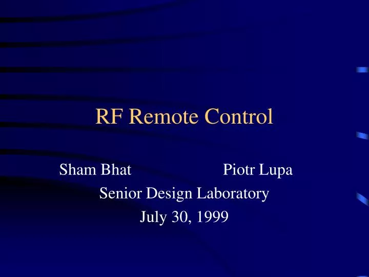 rf remote control
