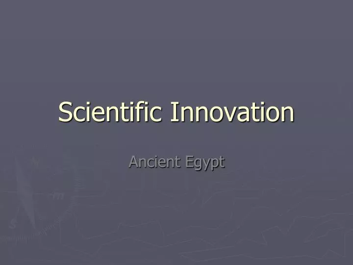 scientific innovation