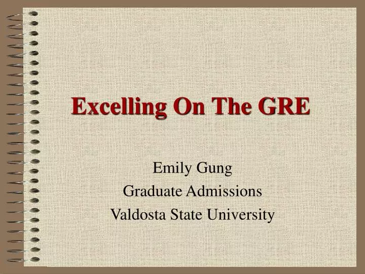 excelling on the gre