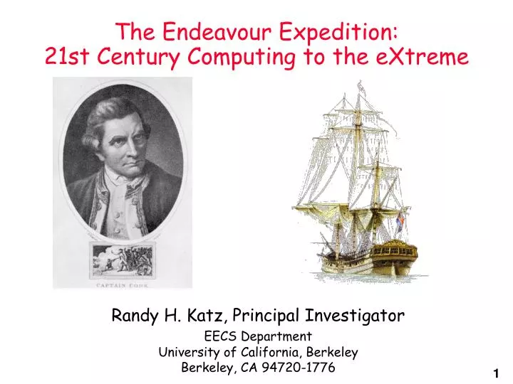 the endeavour expedition 21st century computing to the extreme
