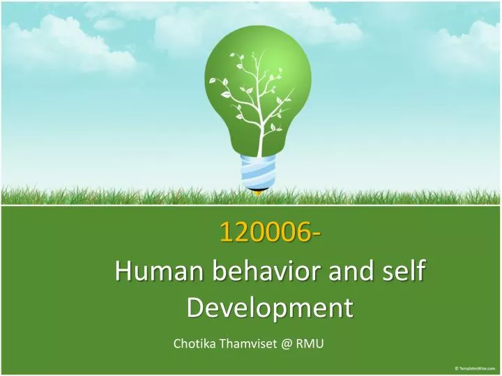 120006 human behavior and self development