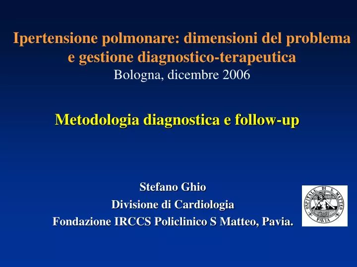 metodologia diagnostica e follow up