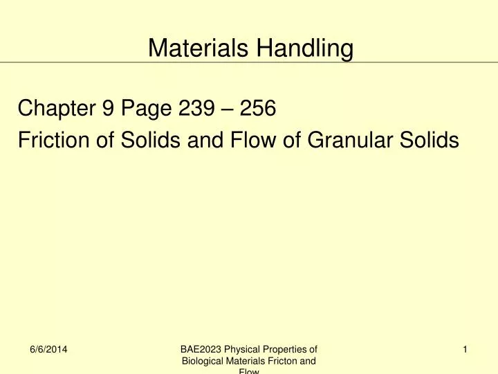 chapter 9 page 239 256 friction of solids and flow of granular solids