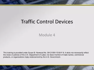 Traffic Control Devices