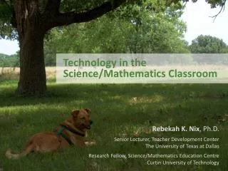 Technology in the Science/Mathematics Classroom