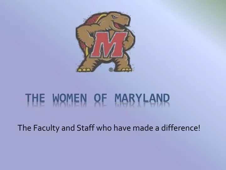 the faculty and staff who have made a difference