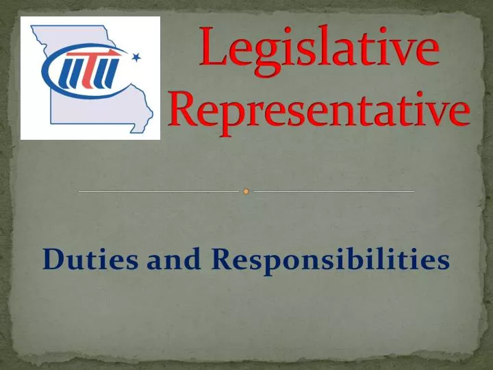 legislative representative
