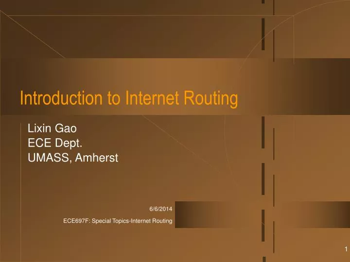 introduction to internet routing