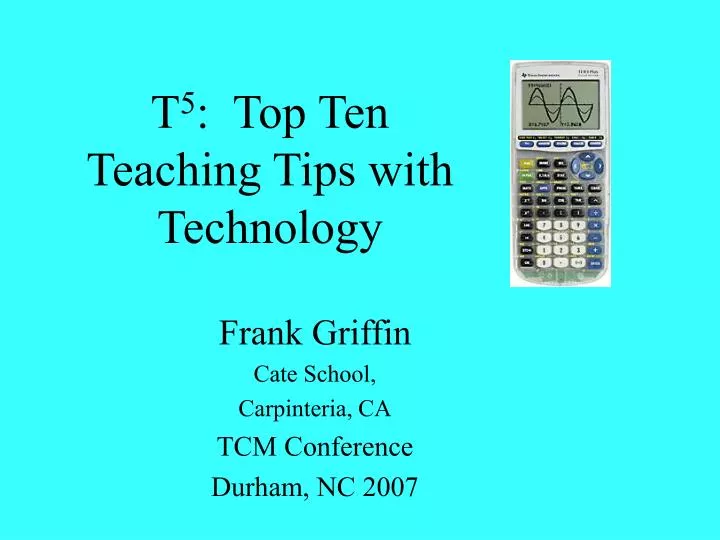 t 5 top ten teaching tips with technology