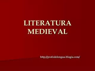 Historia de la literatura medieval espa??ola