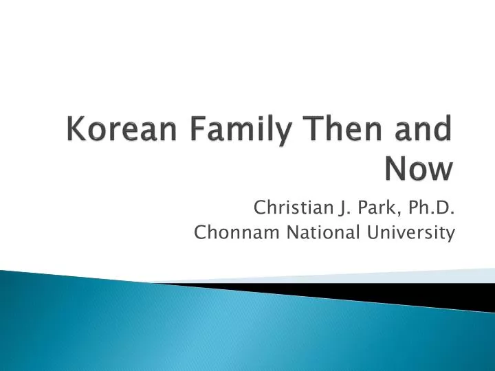 korean family then and now
