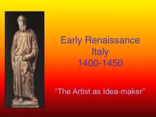 Early Renaissance Italy 1400-1450