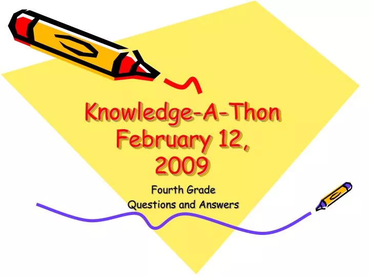 knowledge a thon february 12 2009