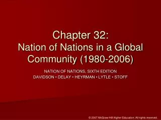 Chapter 32: Nation of Nations in a Global Community (1980-2006)