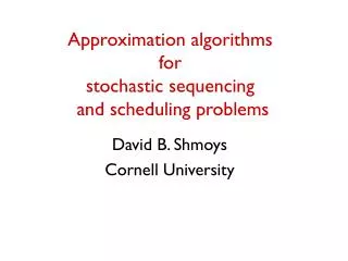 Approximation algorithms for stochastic sequencing and scheduling problems
