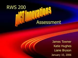 RWS 200 Assessment