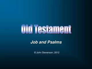 Job and Psalms