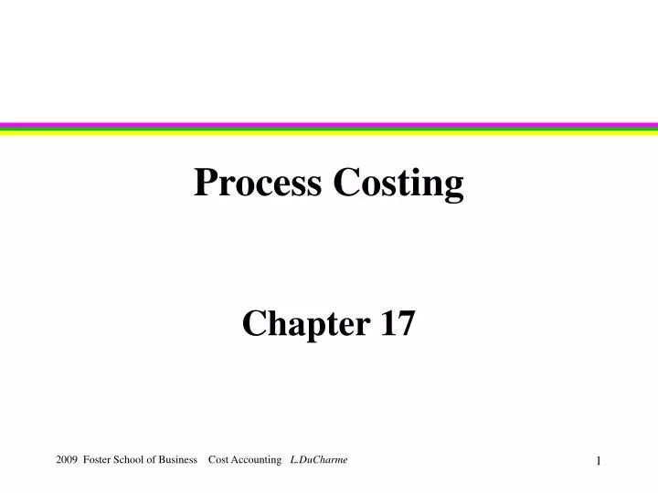 process costing