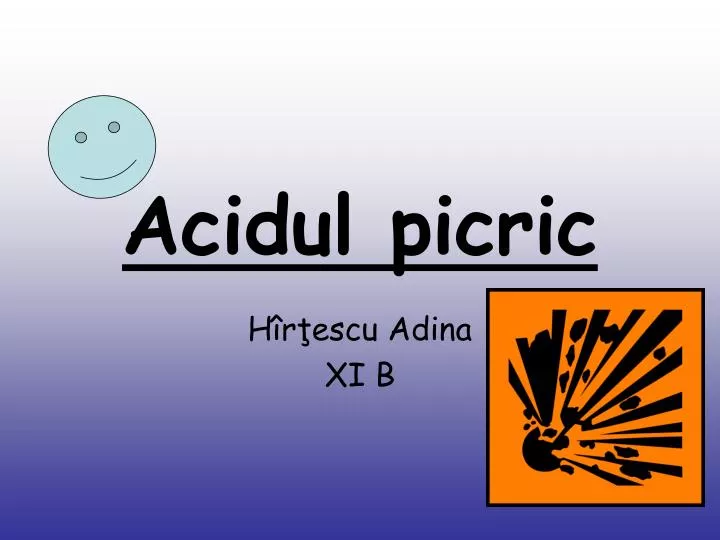 acidul picric