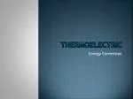 ThermoElectric - slide 1