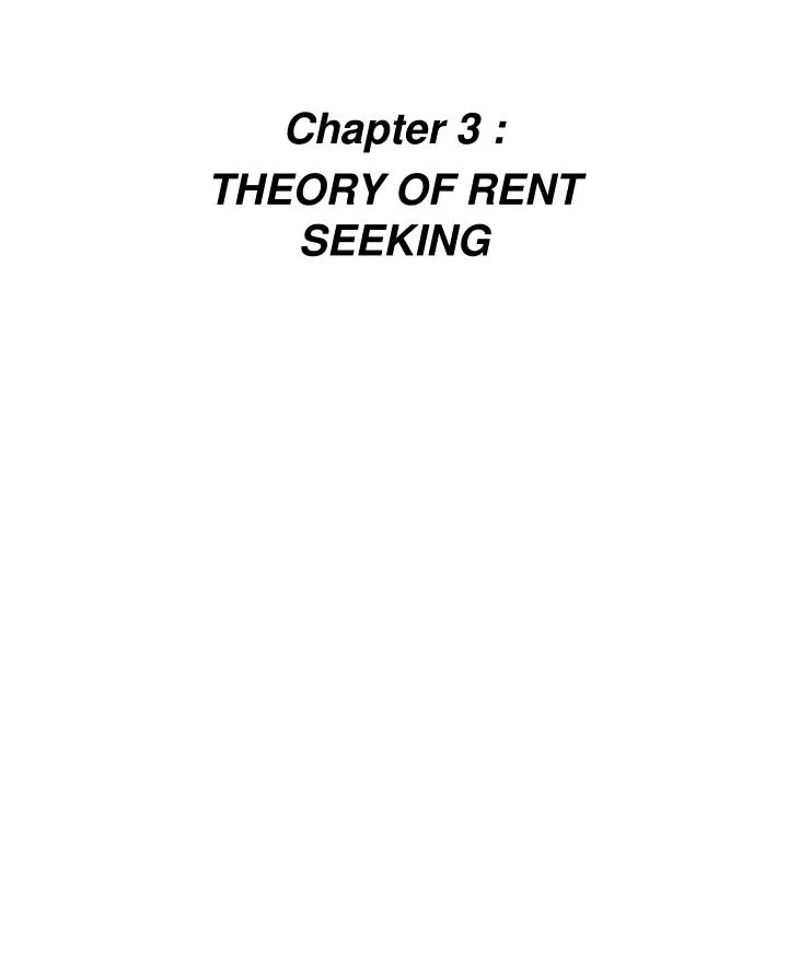 chapter 3 theory of rent seeking