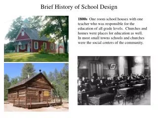 Brief History of School Design