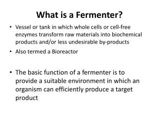 What is a Fermenter?