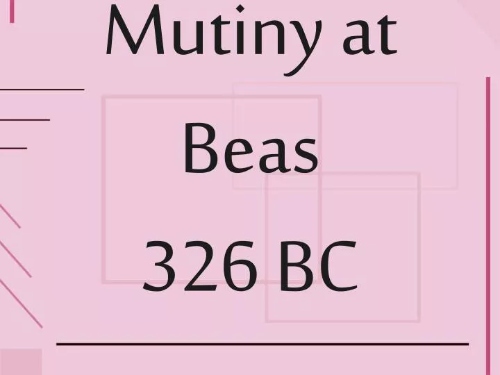 mutiny at beas 326 bc