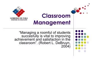 Classroom Management