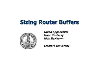 Sizing Router Buffers